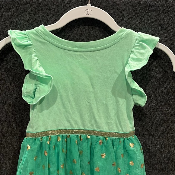 St. Patrick’s Day dress with rainbow & gold belt ‘Happy Go Lucky’ 3T - Picture 6 of 7